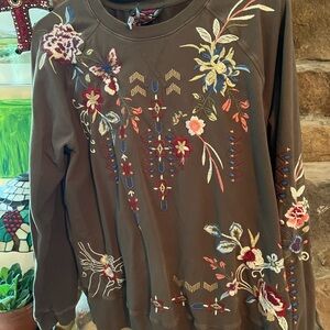 Sweatshirt material.